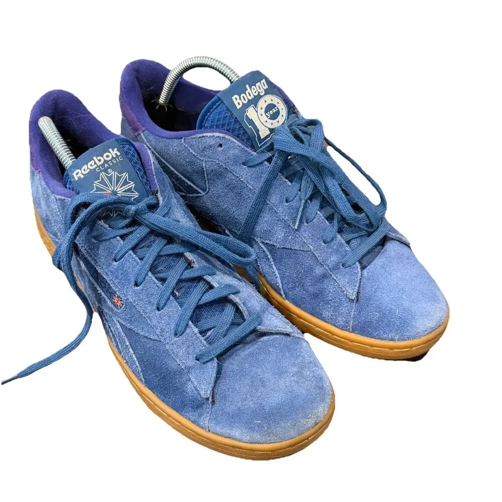Bodega x Reebok NPC UK 10th Anniversary Lagoon Blue Suede Men’s 9 UK / 10 US